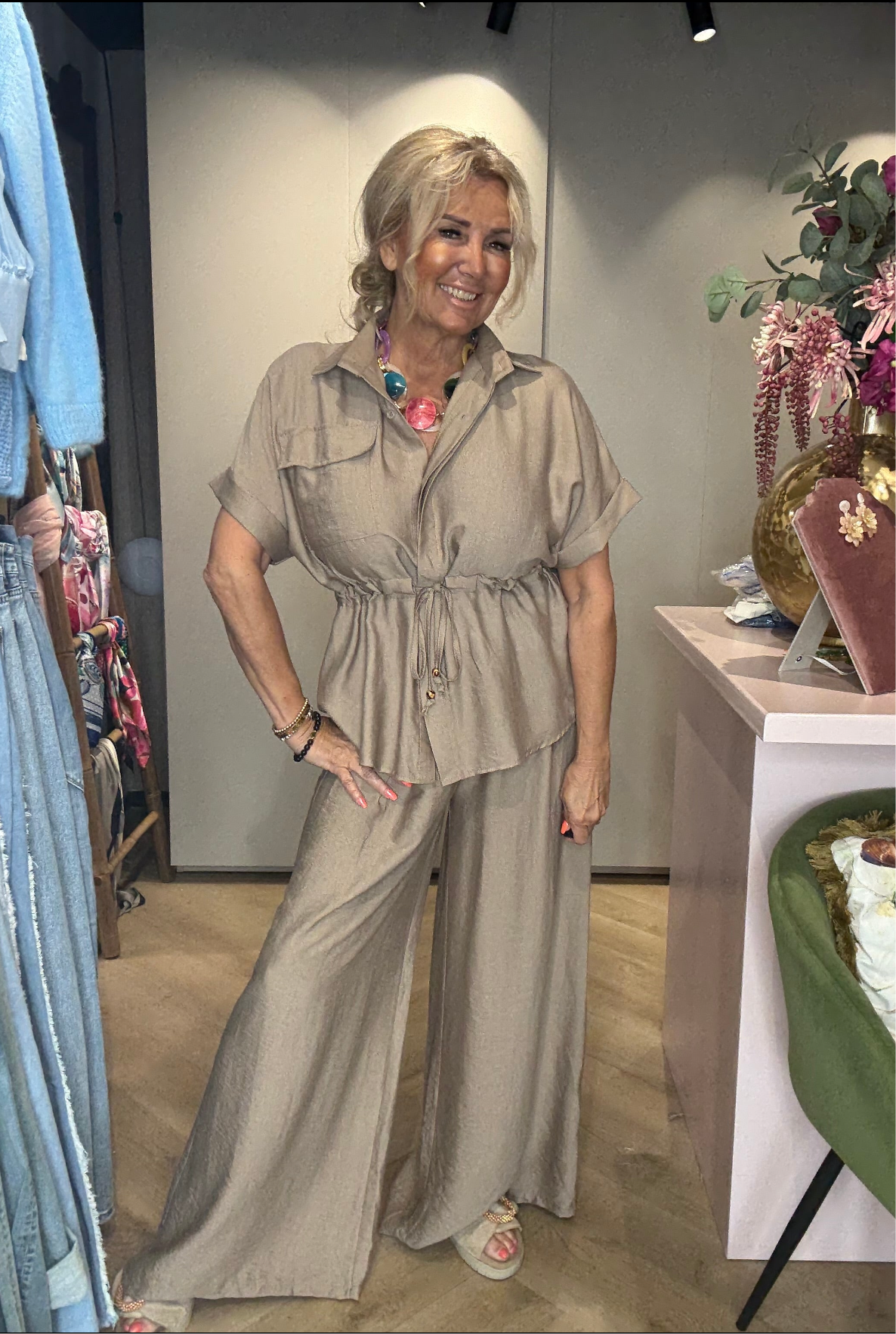 ✨ 2 Delige Set “ Jolijn ” Camel ✨